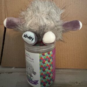 Scentsy Fuzzy Buddy Clip with Purple and Gray